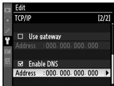 NIKON WT-4 - TCP/IP Menu, Page 2/2 - 12