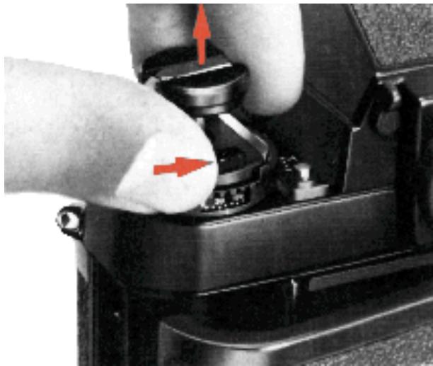 NIKON F3 - Mount the lens onto the camera. - 1