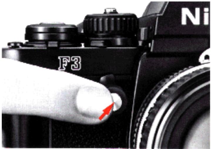NIKON F3 - Backup mechanical release lever - 1