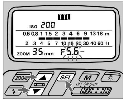 NIKON SB-26 - Setting Aperture Value (Manual Adjustment) - 2