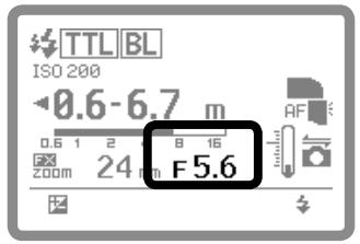 NIKON SB-900 - Aperture value - 1