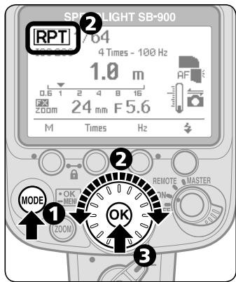 NIKON SB-900 - Setting the Repeating flash - 1
