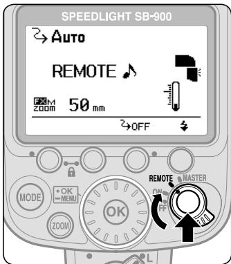 NIKON SB-900 - Setting the SB-900 as the remote flash unit - 1