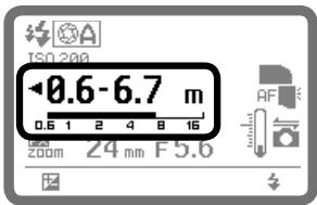 NIKON SB-900 - Flash shooting distance range in Auto aperture flash mode - 1