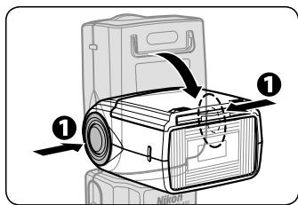 NIKON SB-900 - STEP 3 Adjusting the flash head - 1