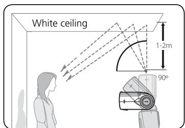 NIKON SB-900 - Setting flash head tilting/rotating angles, and choosing the reflecting surface - 1