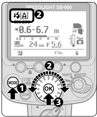 NIKON SB-900 - Setting the Non-TTL auto mode - 1