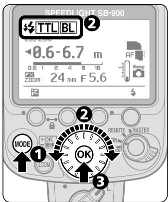 NIKON SB-900 - Setting the i-TTL mode - 1