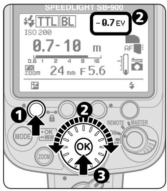 NIKON SB-900 - Making flash output level compensation - 1