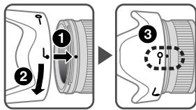 NIKON AF-S NIKKOR 24MM F-1.4G ED - Připevní sluneční clones - 1