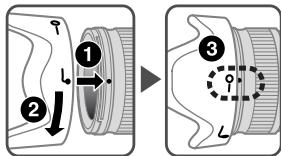 NIKON AF-S NIKKOR 24MM F-1.4G ED - Anbringen der Gegenlichtblende - 1