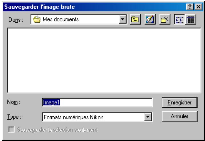 NIKON CAPTURE - Enregistrement de l'image d'origine… - 1