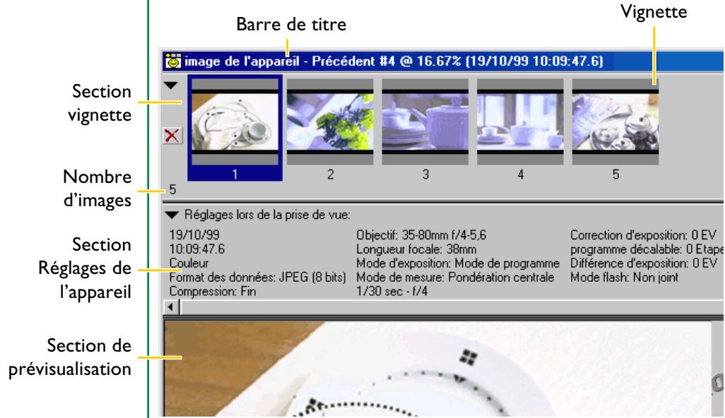 NIKON CAPTURE - Fenêtre d'images de l'appareil photo - 1