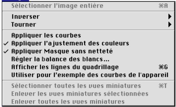 NIKON CAPTURE - Barre d'états (windows) - 2
