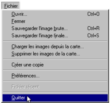 NIKON CAPTURE - Quitter nikon capture - 1