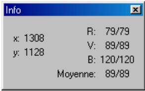 NIKON CAPTURE - Fenêtre d'informations - 1