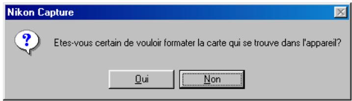 NIKON CAPTURE - Formatage de la carte mémoire de l'appareil photo - 1