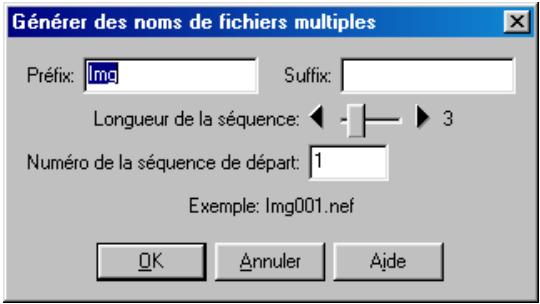 NIKON CAPTURE - Enregistrement de plusieurs images - 2