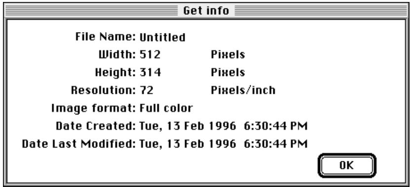 NIKON CONTROL MACINTOSH - Get Info Dialog Box - 2