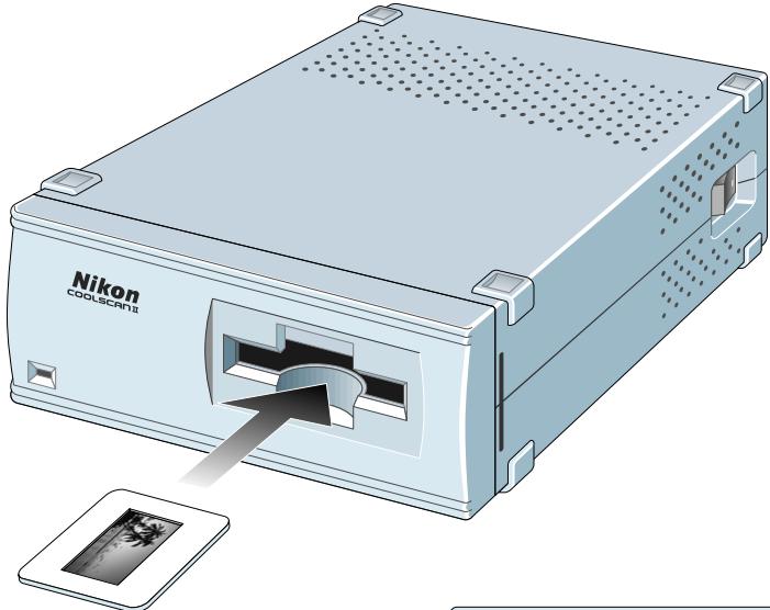 NIKON COOLSCAN II - Insertion of Mounted slides - 6