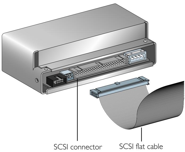 NIKON COOLSCAN II - Step I—Connect the SCSI cable to the scanner - 1