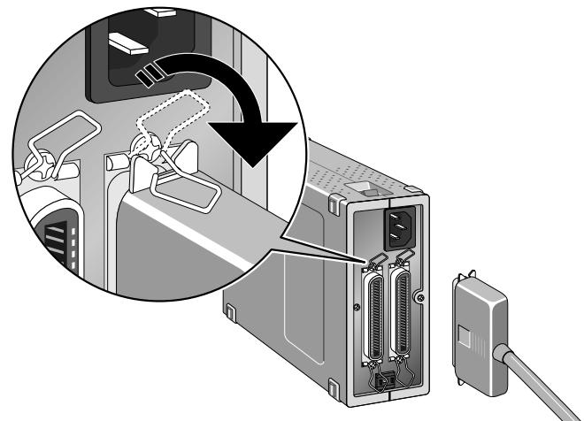 NIKON COOLSCAN II - Connecting the SCSI Cable - 2