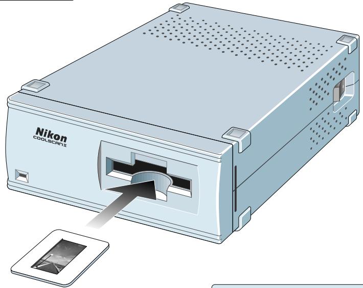 NIKON COOLSCAN II - Insertion of Mounted slides - 3