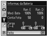 NIKON MB-D80 - Informações sobre as baterias - 1