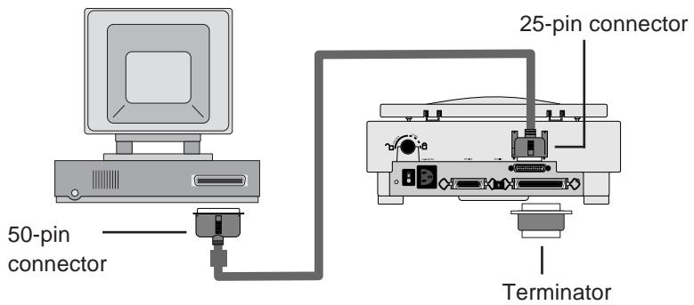 NIKON SCANTOUCH 110 - Connecting to the IBM PC/AT or compatible computer - 1