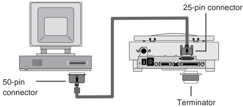 NIKON SCANTOUCH 210 - Connecting to the IBM PC/AT or compatible computer - 1