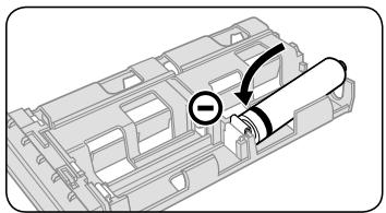 NIKON SD-9 - Einlagen der Batterien - 2