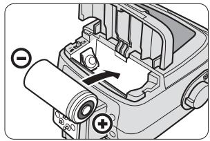 NIKON SU-800 - Installing batteries in the SU-800. - 2