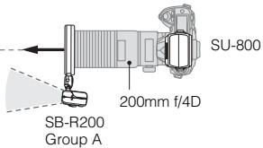 NIKON SU-800 - Dual-light close-up flash operation (one flash unit attached to the front of the lens + one remote unit bounced off the wall) - 3