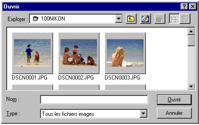 NIKON VIEW 2 - Sélectionnez un dossier - 1