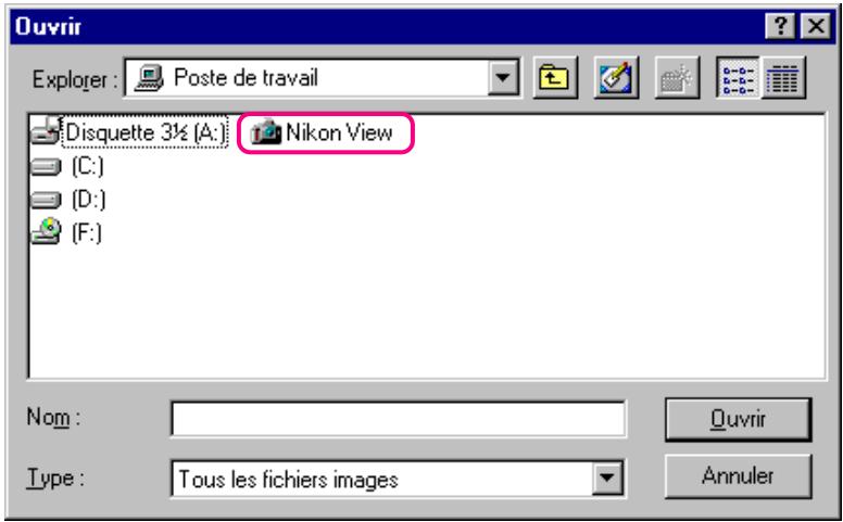 NIKON VIEW 2 - Ouverture de fichiers d'images dans d'autres applications - 1