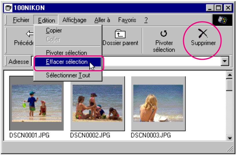 NIKON VIEW 2 - Suppression d'images - 1