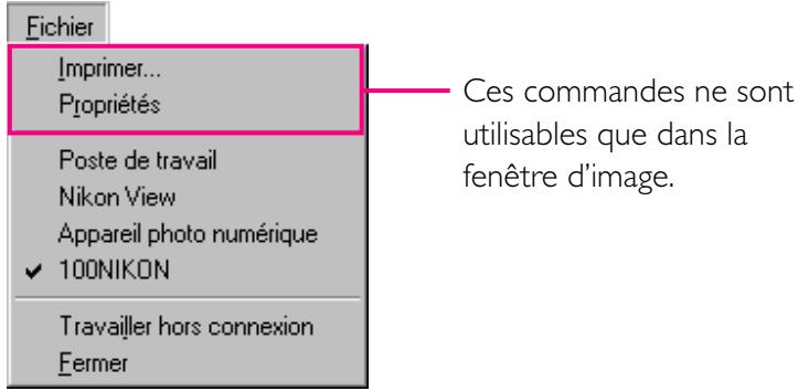 NIKON VIEW 2 - Le menu Fichier - 1