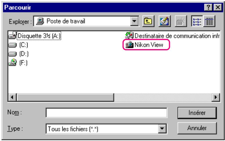 NIKON VIEW 2 - Insertion d'images via la commande insérer objet - 2