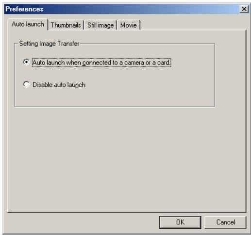 NIKON VIEW 5 - Setting how to launch Nikon Transfer - 1
