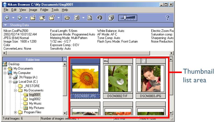 NIKON VIEW 5 - Working with thumbnails - 1