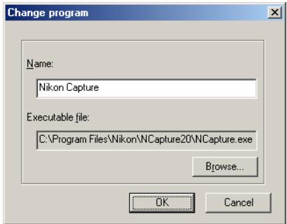 NIKON VIEW 5 - The Change program dialog box - 1