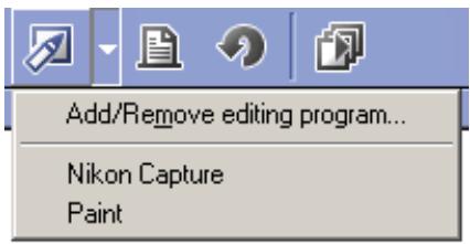 NIKON VIEW 5 - Adding and removing editing programs - 1