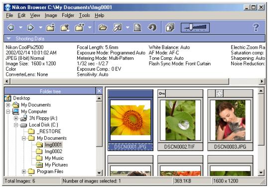 NIKON VIEW 5 - Transferring Images - 4