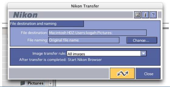 NIKON VIEW 5 - Starting NikonView under Mac OS X - 4