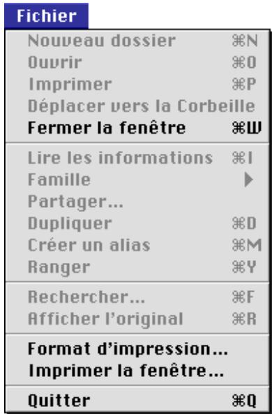 NIKON VIEW 900 - Le menu fichier - 1