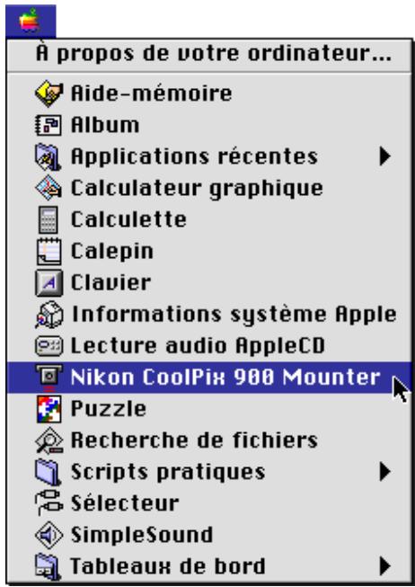 NIKON VIEW 900 - Monter l'appareil numérique sans modifier les positionnements du port et de la mémoire cache - 1