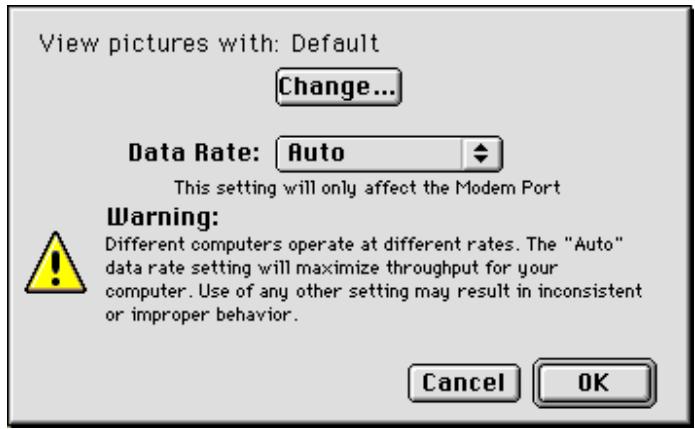 NIKON VIEW 900 - La boîte de dialogue options - 1