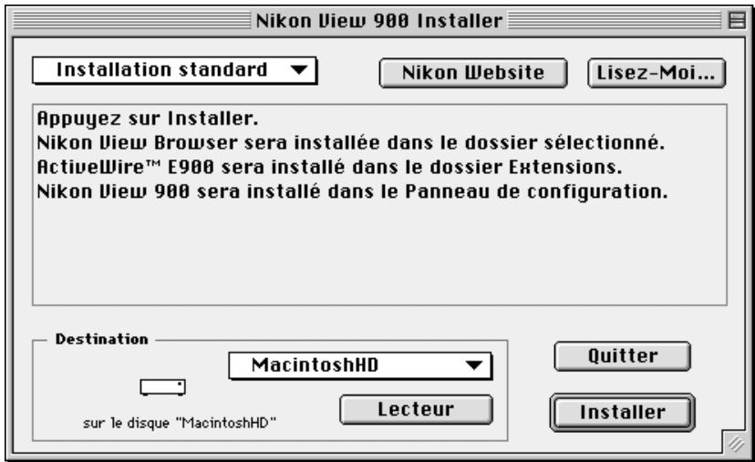 NIKON VIEW 900 - Étape 4 — choix du type d'installation - 1