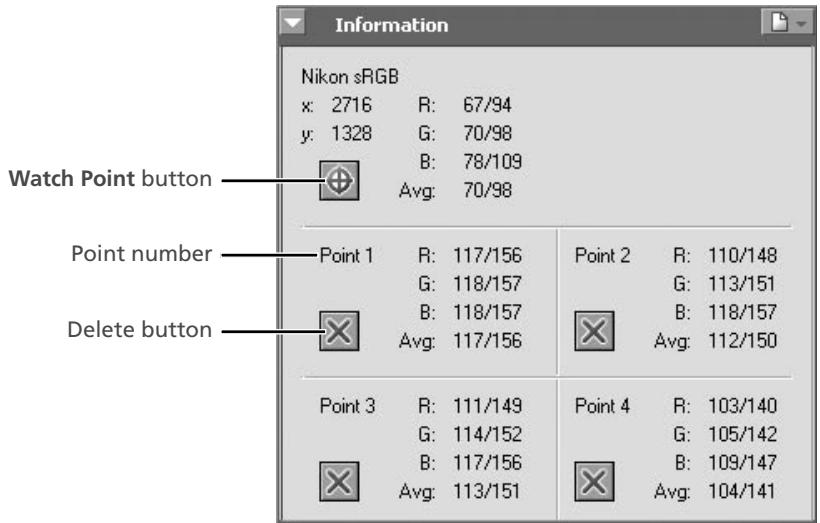 NIKON CAPTURE 3.5 - Selecting Watch Points - 1