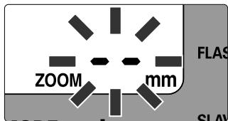NIKON SB-50DX - If -- blinks in place of zoom-head position indication - 1